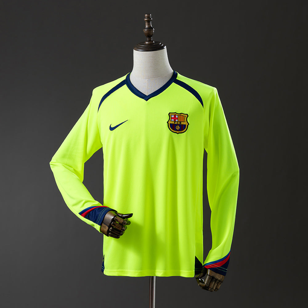 Barcelona 05/06 Away Long Sleeve Retro Jersey sports jersey product view 1