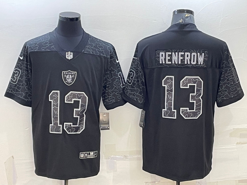 Men's Las Vegas Raiders Hunter Renfrow Black Retired Player RFLCTV Limited Jersey football jersey product view 1