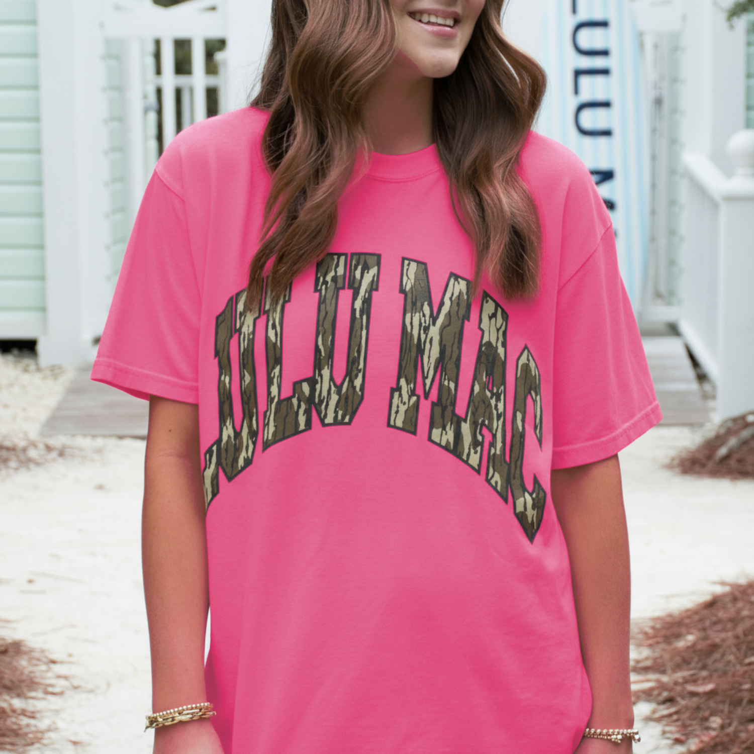 LM-MO-1000 Mossy Oak Bottomland Adult Neon Pink Comfort Colors Mossy Oak Tee Unisex T-shirt, Sweatshirt, Hoodie, Long Sleeve Tee - T-Shirt, Sweatshirt, Hoodie