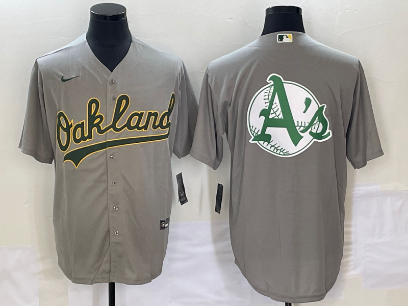 Men's Oakland Athletics Gray Replica Team Jersey baseball jersey product view 1