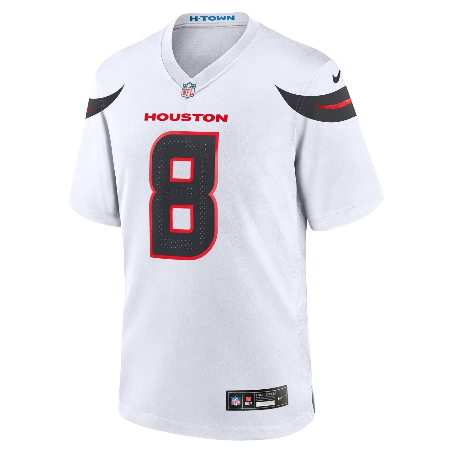 John Metchie III Houston Texans Game Jersey - White football jersey product view 2