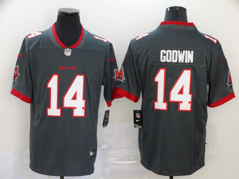 Men's Tampa Bay Buccaneers Chris Godwin Gray Game Jersey football jersey product view 1