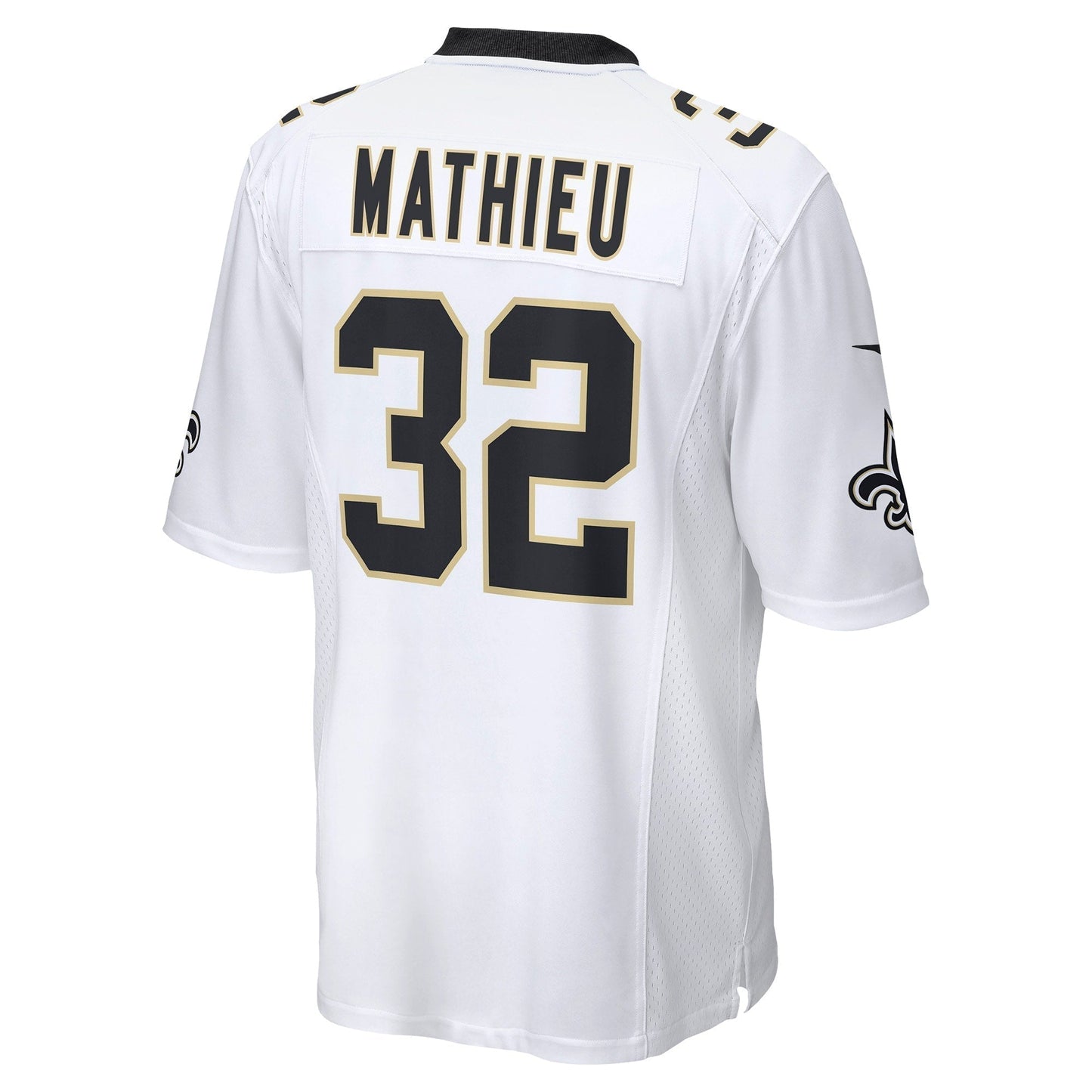 Tyrann Mathieu New Orleans Saints Game Jersey - White football jersey product view 3