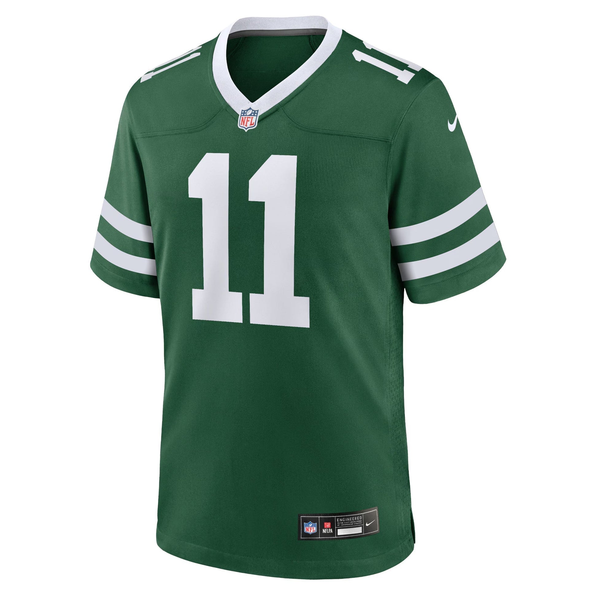 New York Jets Jermaine Johnson II Legacy Green Game Jersey football jersey product view 1