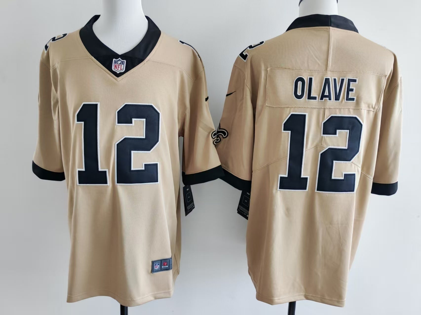 Men's New Orleans Saints Chris Olave Jersey-Gold football jersey product view 1