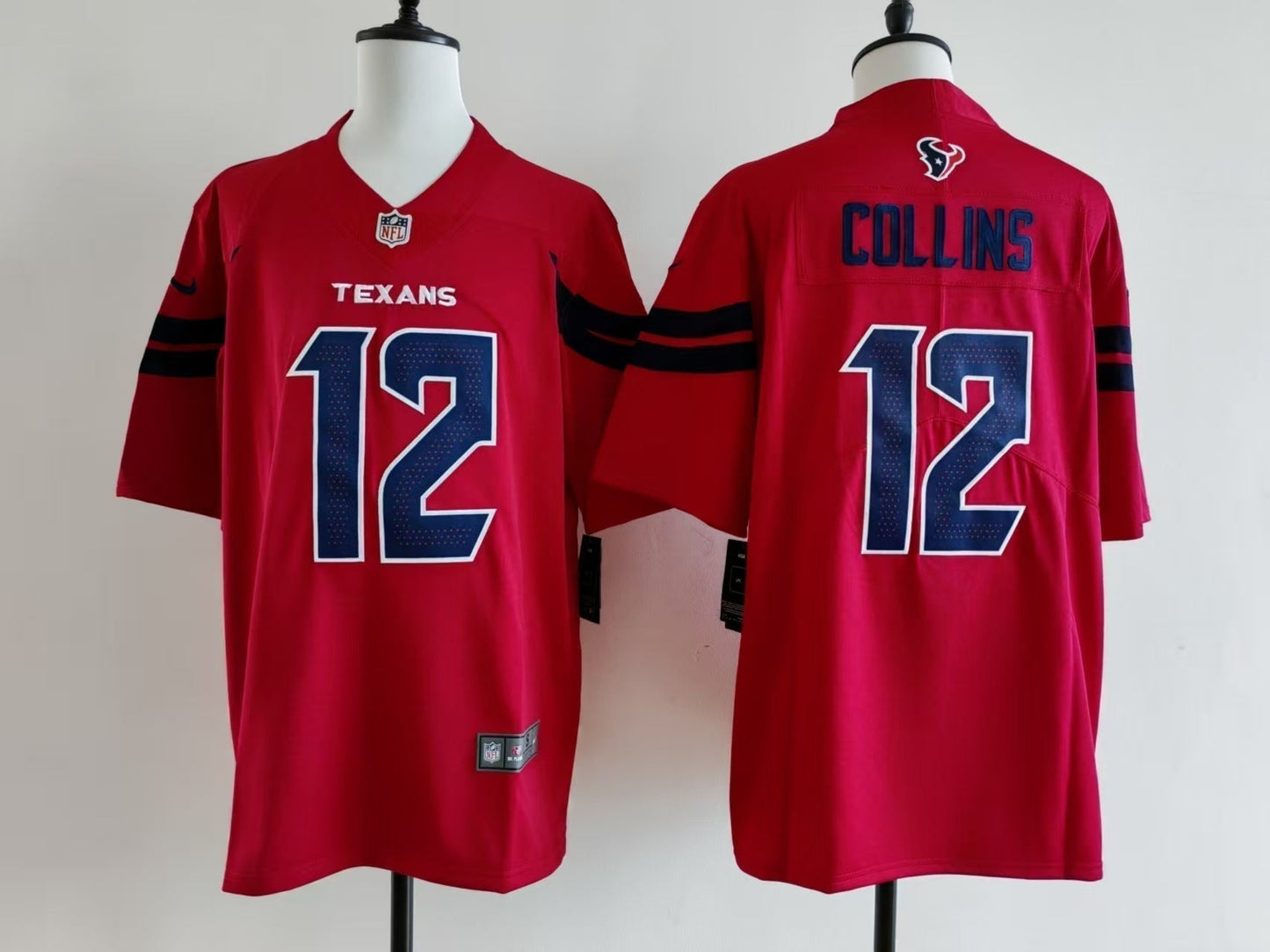 Men's Houston Texans Nico Collins Jersey-Red football jersey product view 1