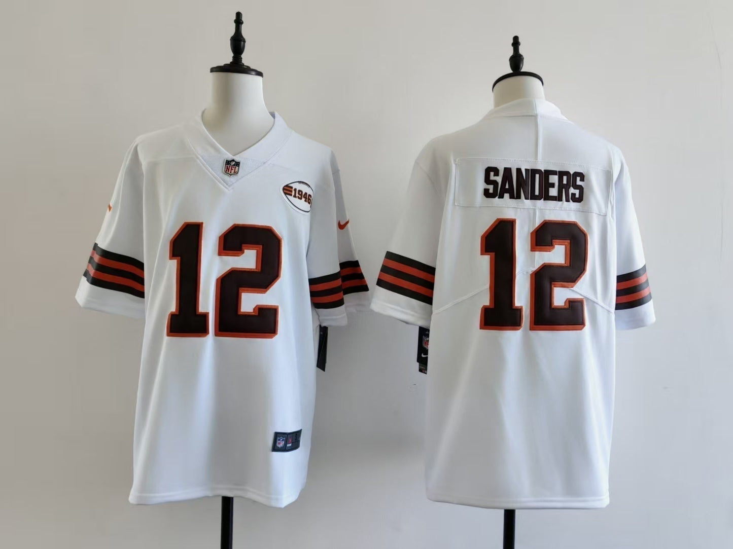 Men's Cleveland Browns Shedeur Sanders Jersey-White football jersey product view 1