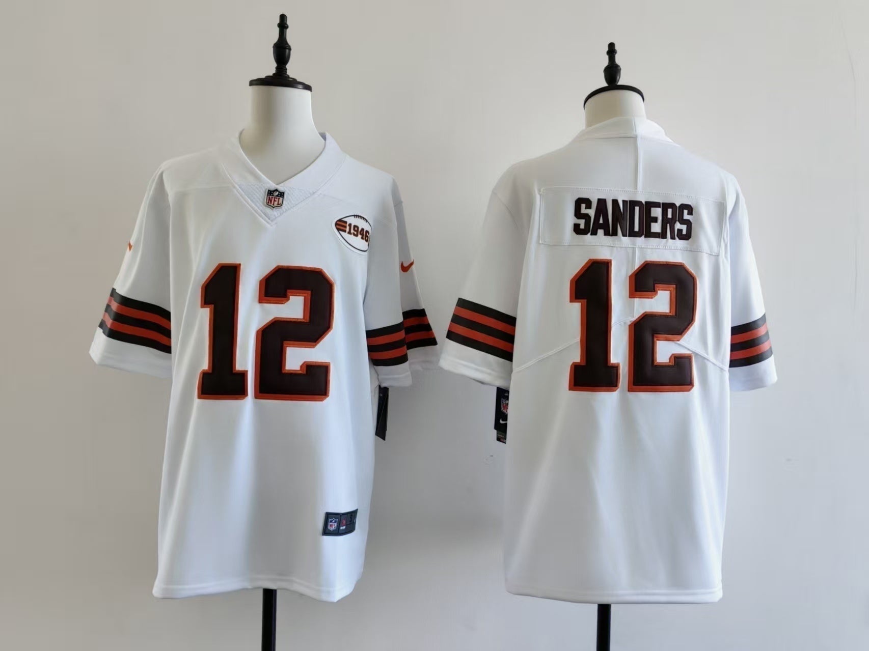 Men's Cleveland Browns Shedeur Sanders Jersey-White football jersey product view 1
