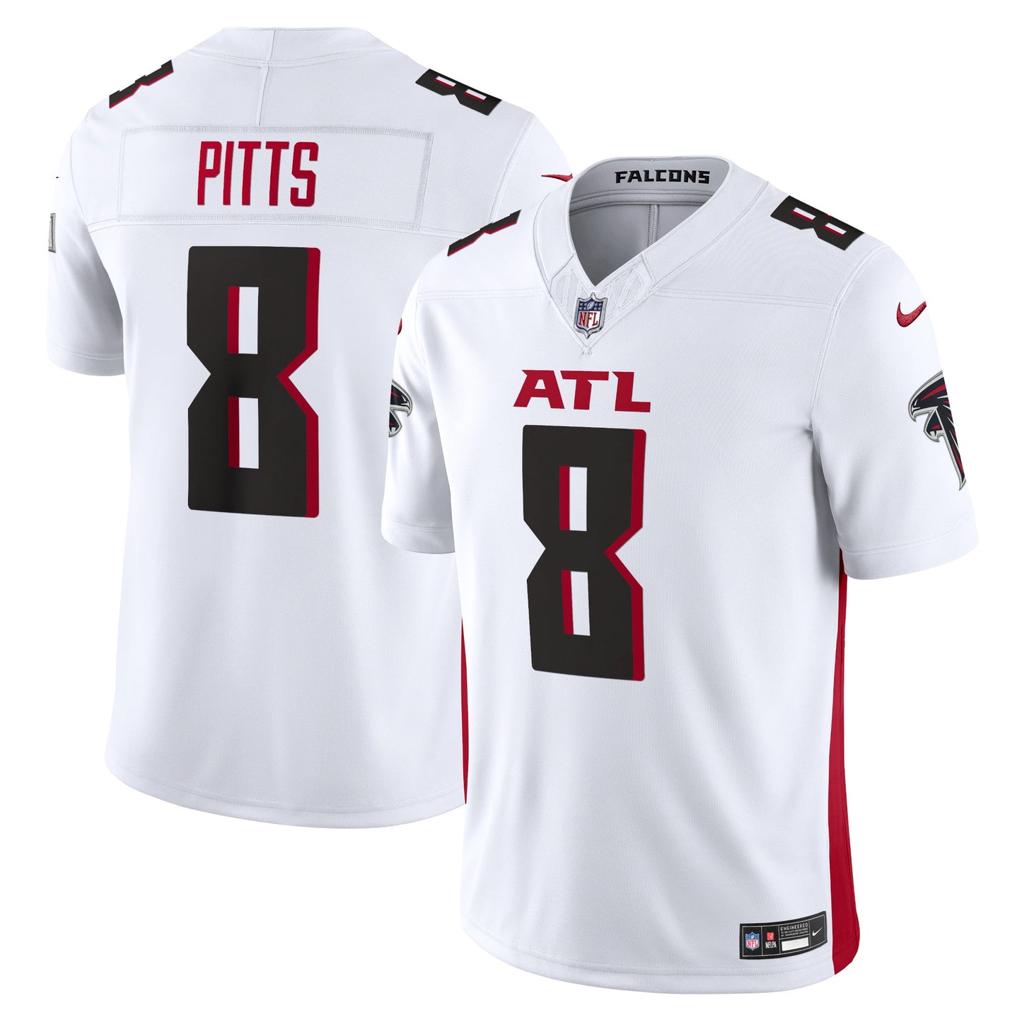 Kyle Pitts Atlanta Falcons Vapor F.U.S.E. Limited Jersey - White football jersey product view 1