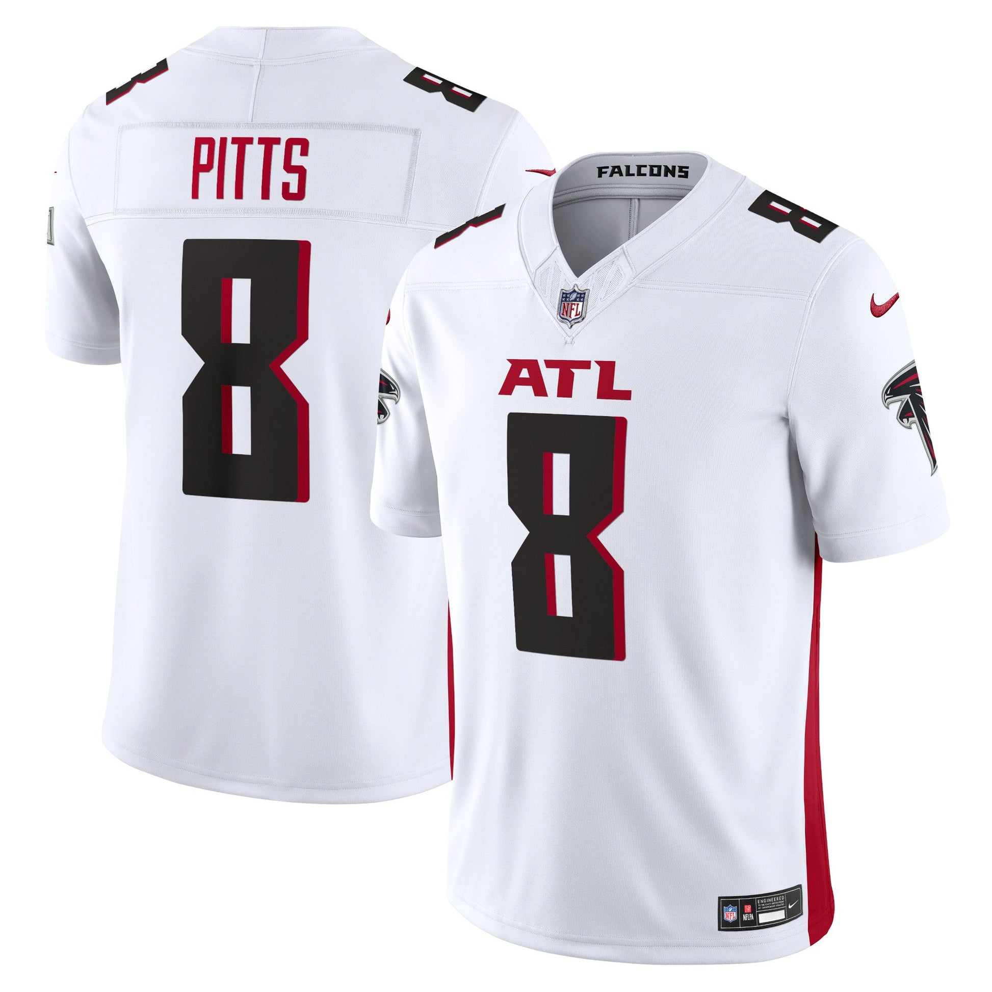Kyle Pitts Atlanta Falcons Vapor F.U.S.E. Limited Jersey - White football jersey product view 1