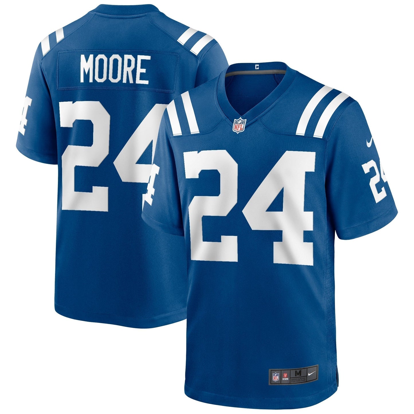 Lenny Moore Indianapolis Colts Game Retired Jersey - Royal football jersey product view 1
