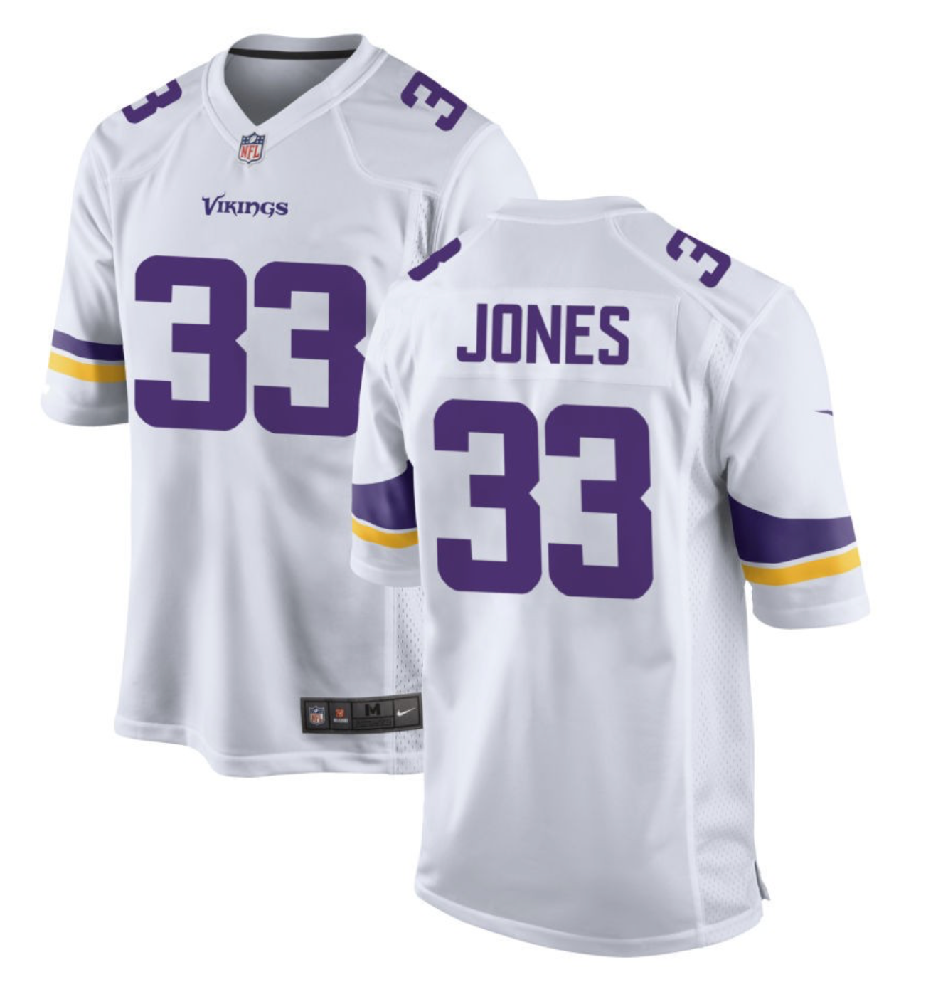 Aaron Jones Minnesota Vikings Jersey football jersey product view 1