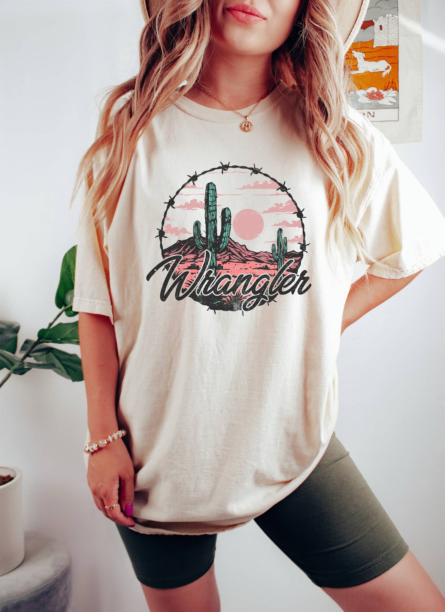 Western Cowgirl Retro Desert Sunset Yee Haw T-Shirt Unisex T-shirt, Sweatshirt, Hoodie, Long Sleeve Tee - T-Shirt, Sweatshirt, Hoodie