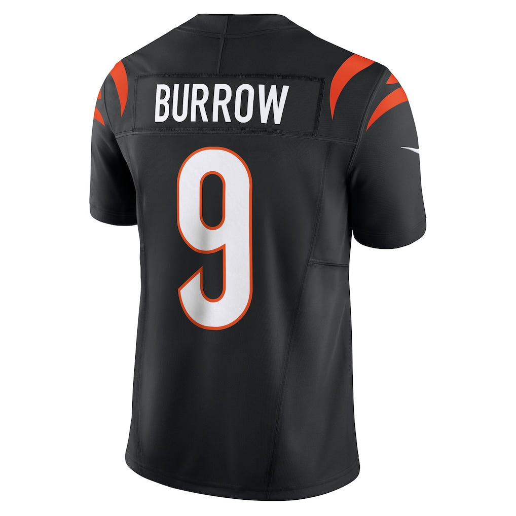 C.Bengals #9 Joe Burrow Black Vapor F.U.S.E. Limited Jersey football jersey product view 1