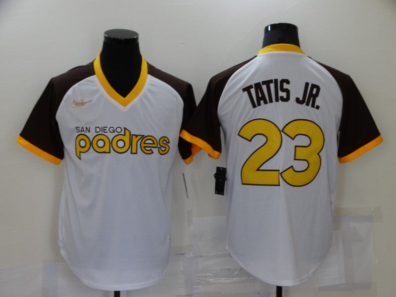 Men's San Diego Padres Fernando Tatis Jr. White Player Jersey baseball jersey product view 1