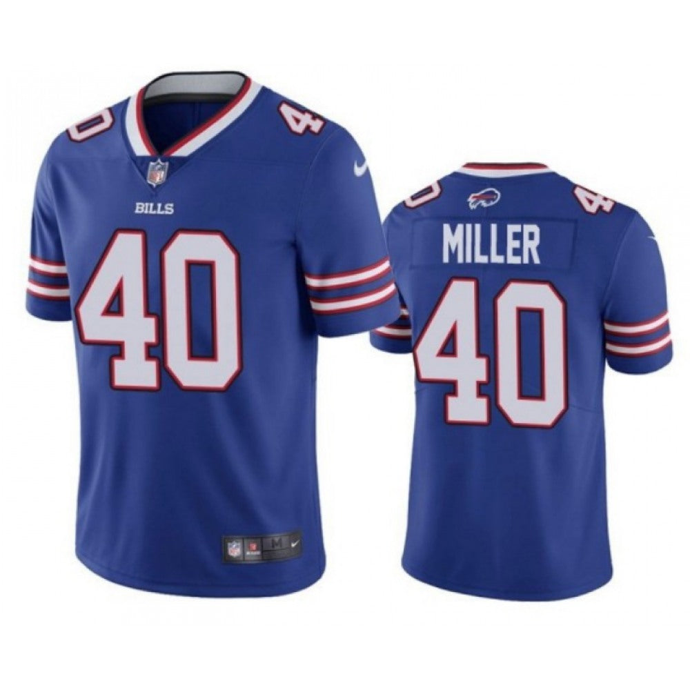 Buffalo Bills #40 Von Miller Royal Vapor Untouchable Limited Stitched Jersey football jersey product view 1