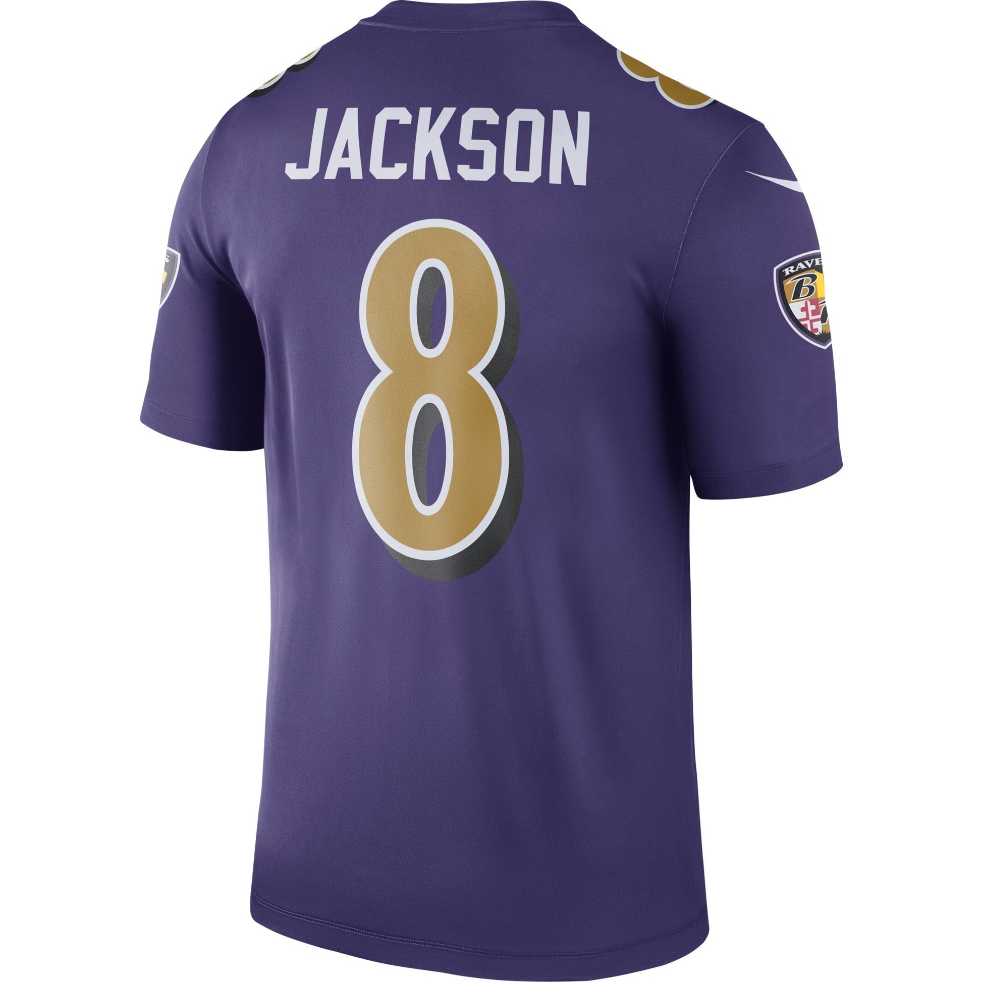 Baltimore Ravens Lamar Jackson Purple Legend Player Performance Top football jersey product view 3