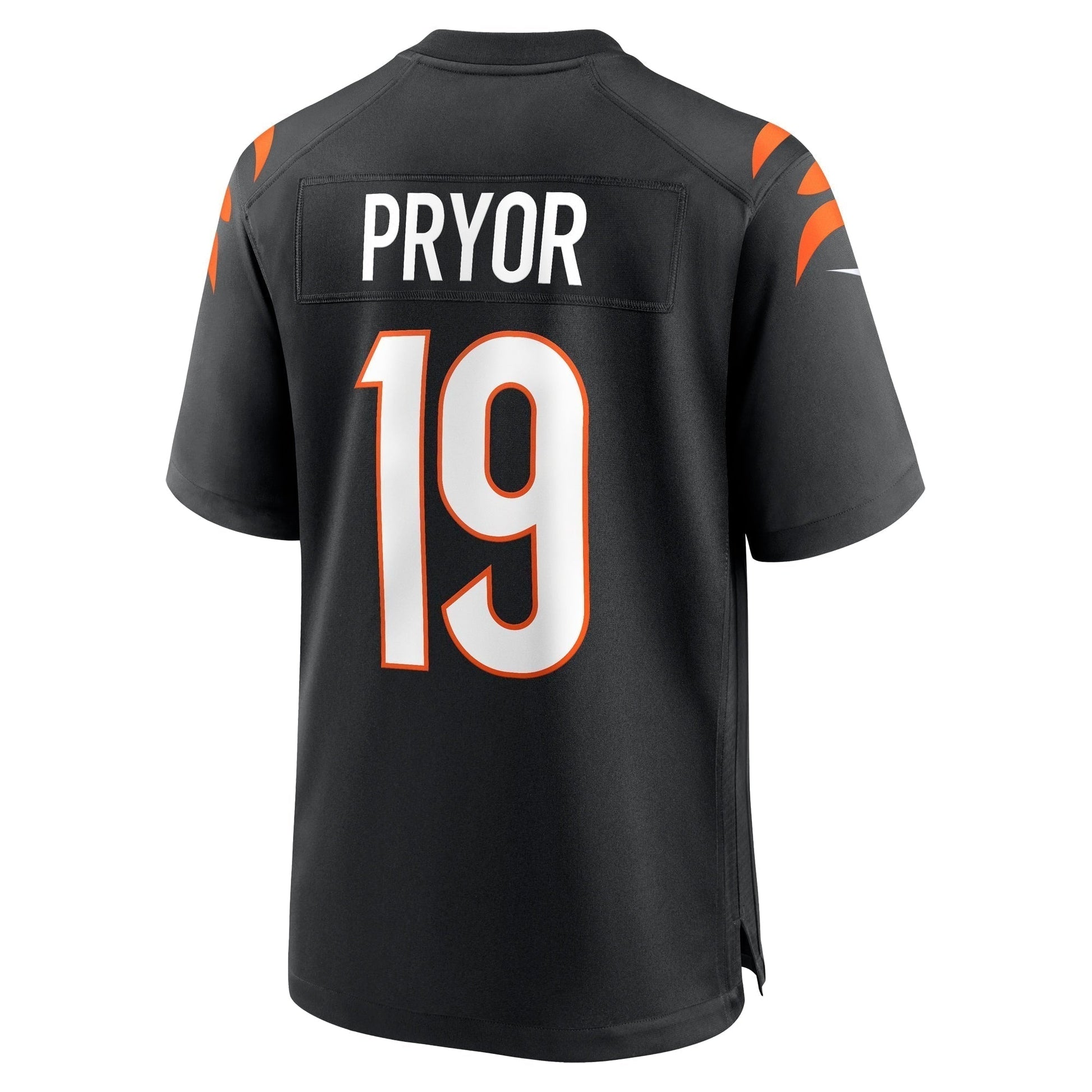 Kendric Pryor Cincinnati Bengals Game Jersey - Black football jersey product view 3