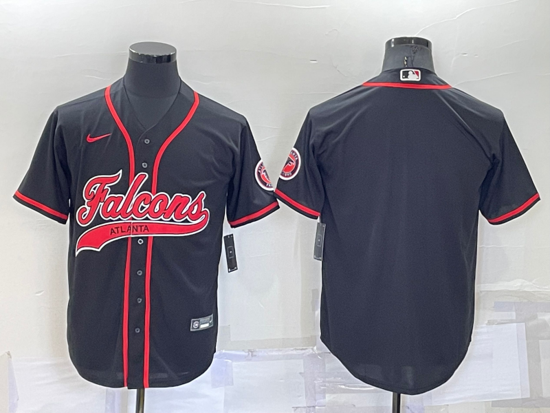 Men's Atlanta Falcons Black Blank Jersey football jersey product view 1