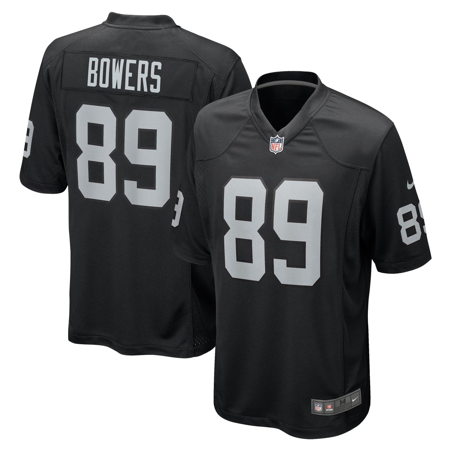 Las Vegas Raiders Brock Bowers Black Player Game Jersey football jersey product view 1