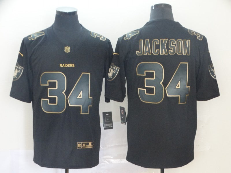 Men's Las Vegas Raiders Bo Jackson #34 Black Player Game Jersey1 football jersey product view 1