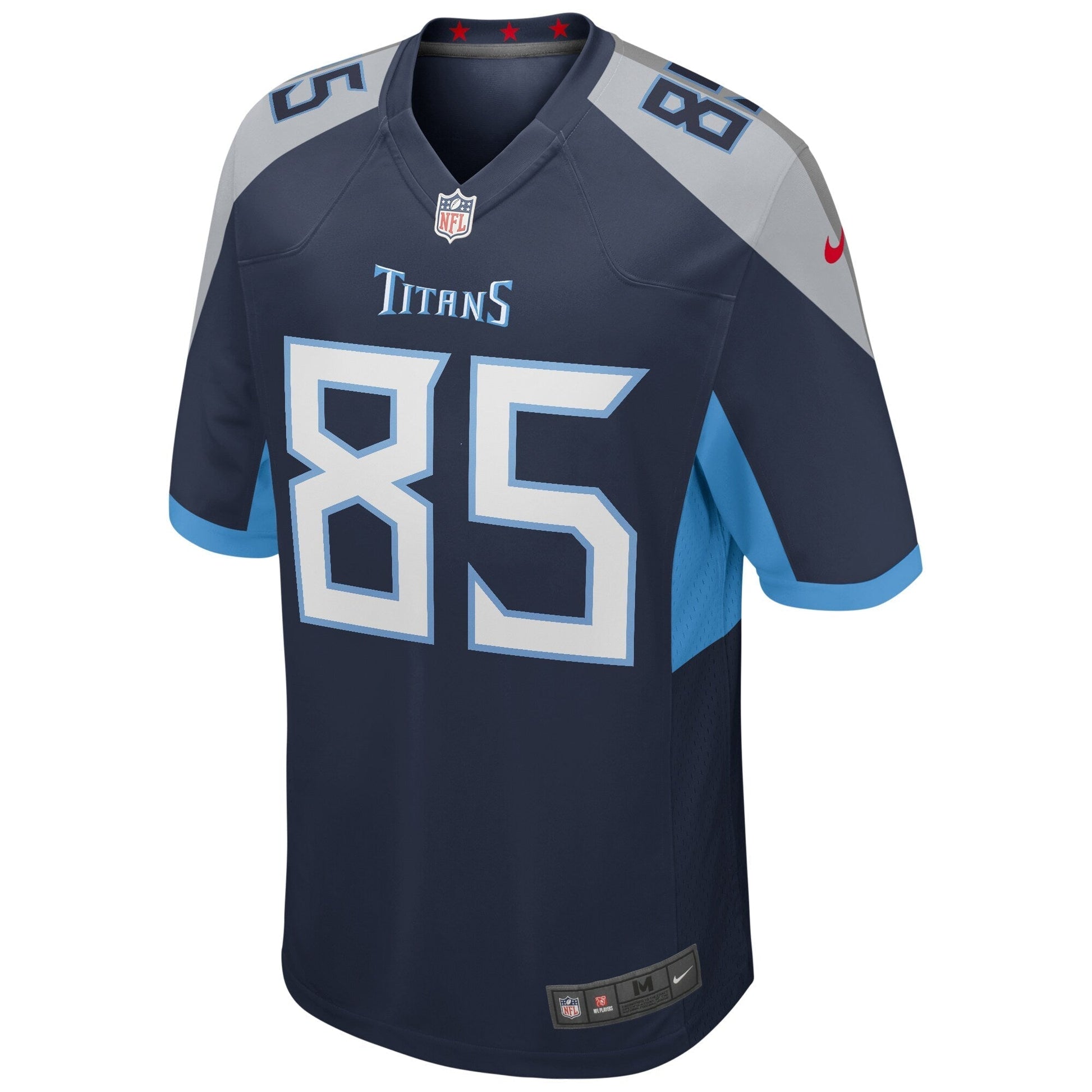 Derrick Mason Tennessee Titans Game Retired Jersey - Navy football jersey product view 2