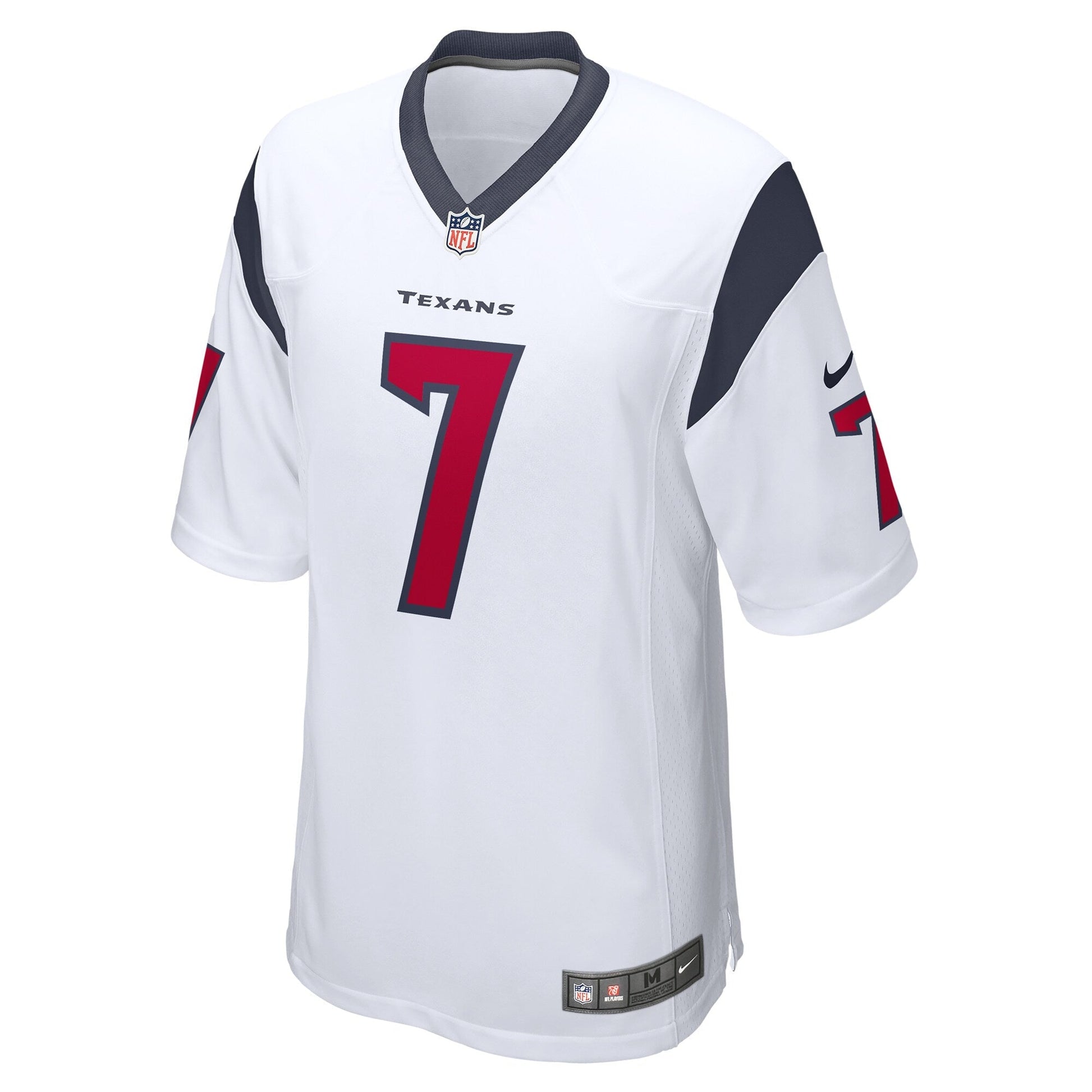 CJ Stroud Houston Texans 2023 NFL Draft First Round Pick Game Jersey - White football jersey product view 2