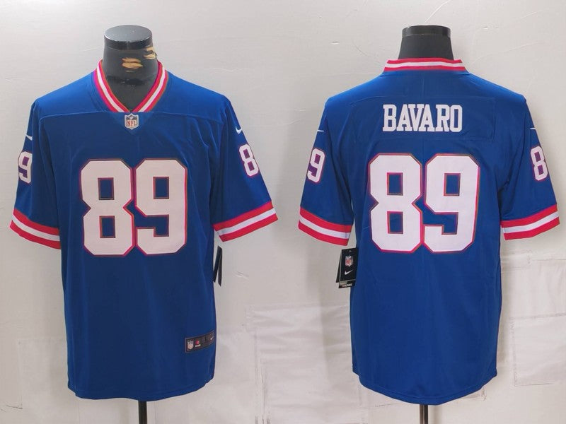 Men's New York Giants Mark Bavaro Royal Classic Game Player Jersey football jersey product view 1