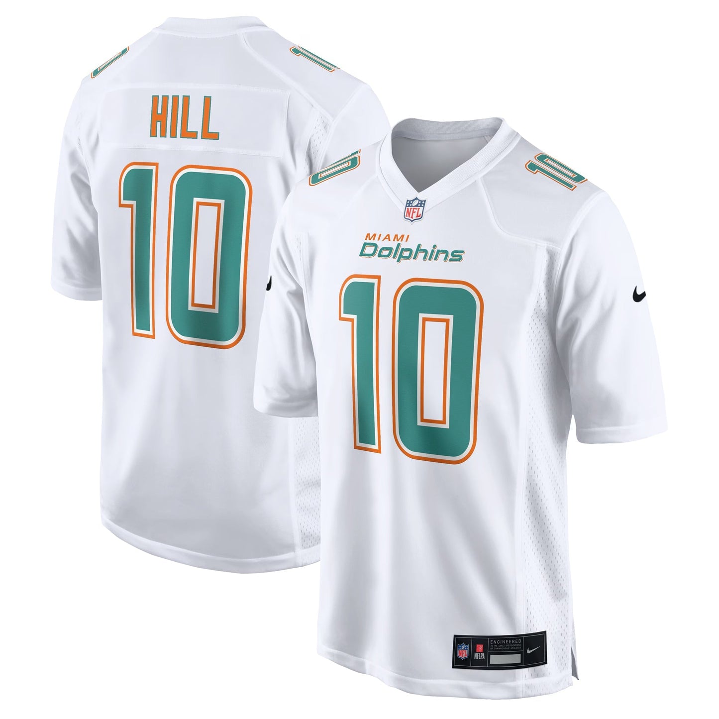 Miami Dolphins Tyreek Hill White Fashion Game Jersey football jersey product view 1