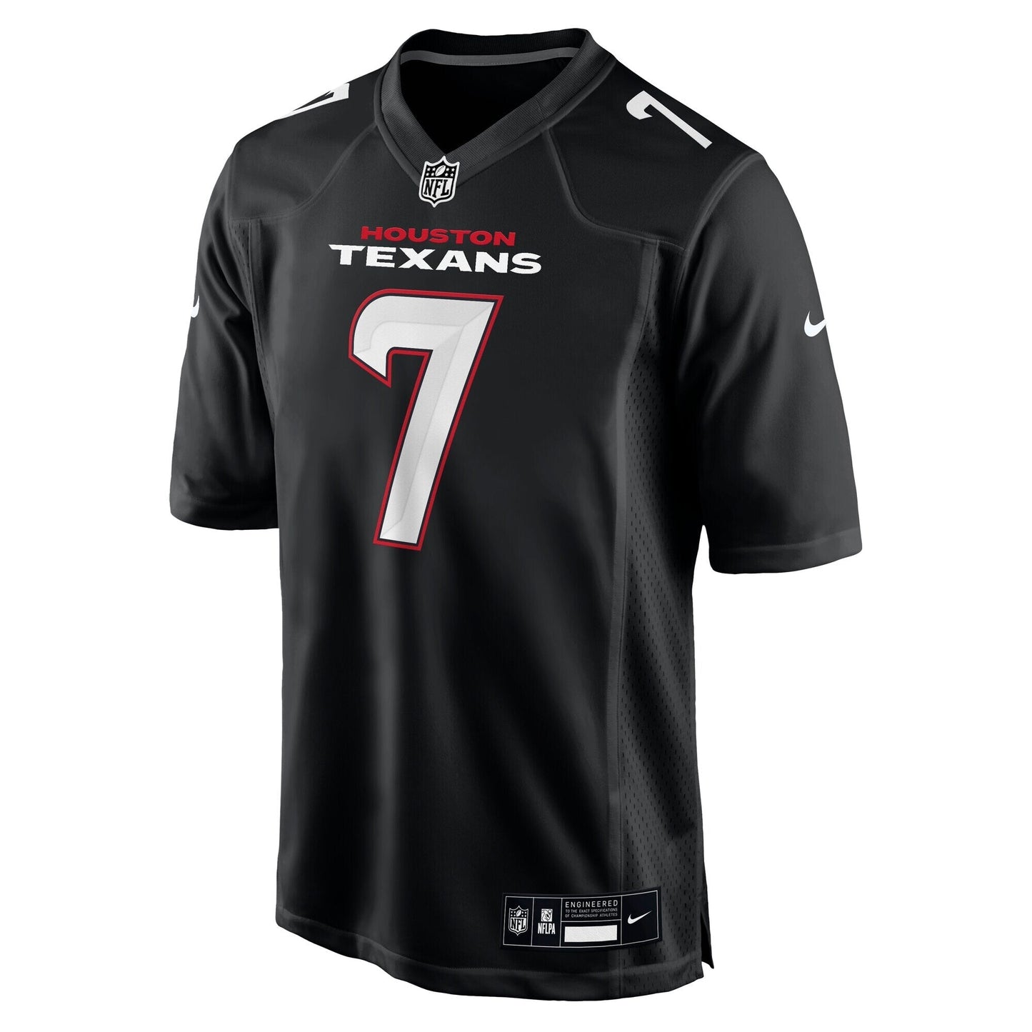 Houston Texans C.J. Stroud Carbon Black Fashion Jersey football jersey product view 1