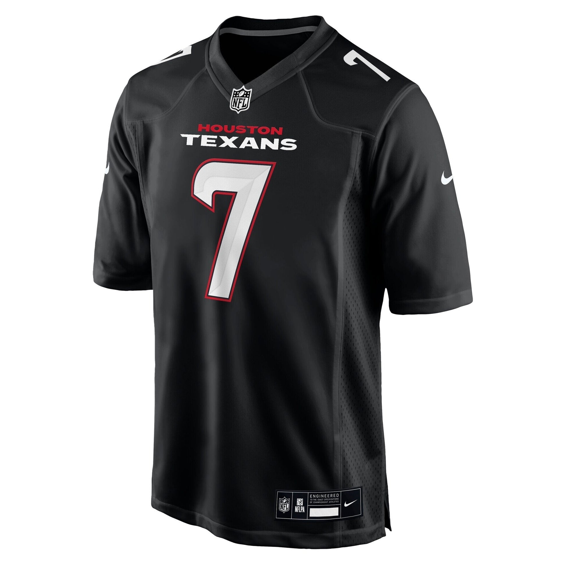 Houston Texans C.J. Stroud Carbon Black Fashion Jersey football jersey product view 1