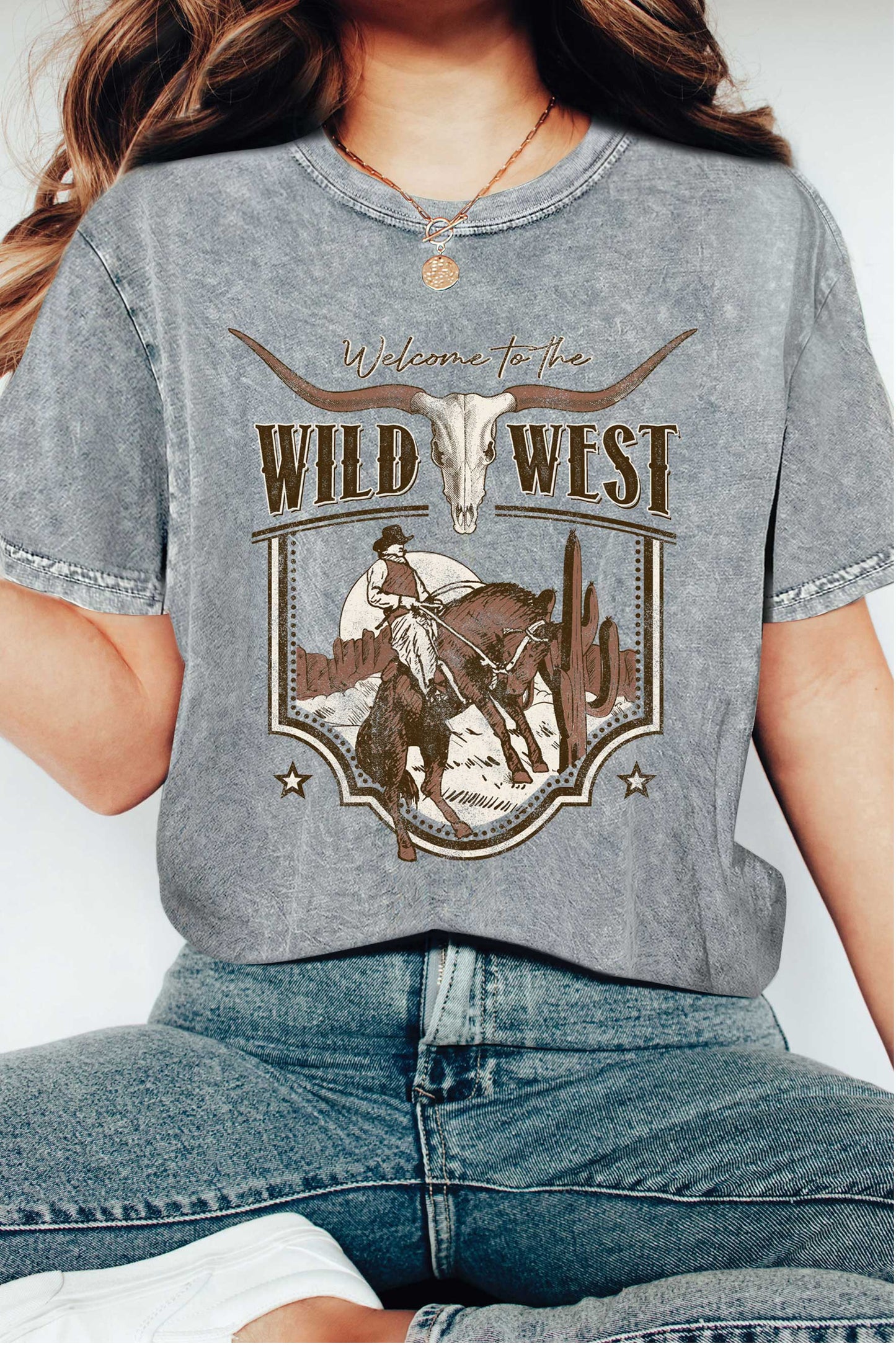 Welcome To the Wild West Cowboy Mineral Graphic Tshirts Unisex T-shirt, Sweatshirt, Hoodie, Long Sleeve Tee - T-Shirt, Sweatshirt, Hoodie