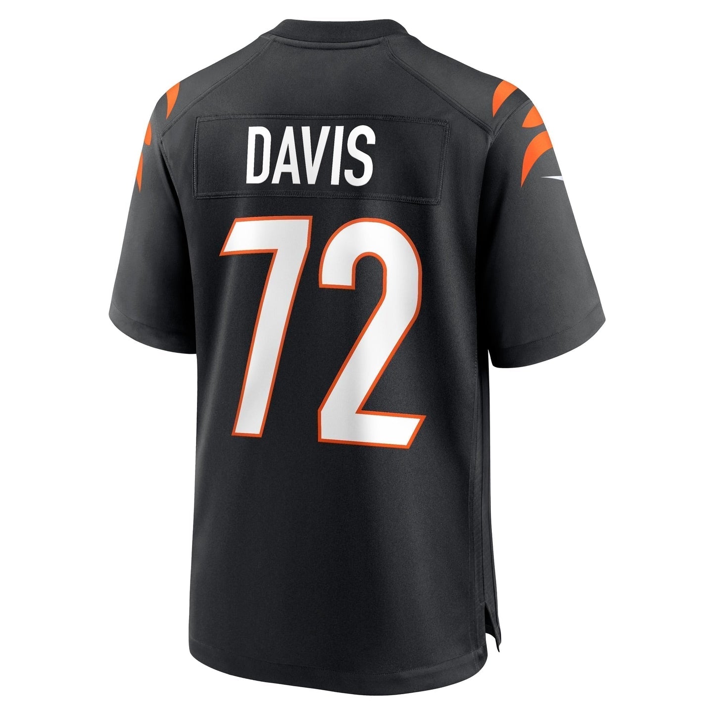 Domenique Davis Cincinnati Bengals Game Jersey - Black football jersey product view 3