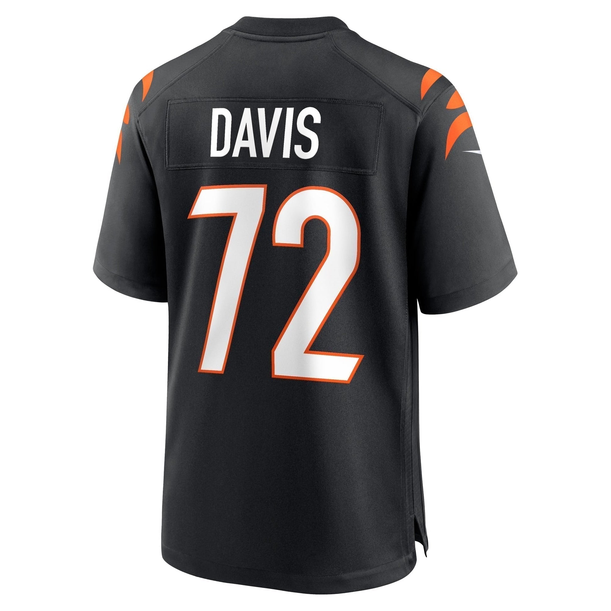 Domenique Davis Cincinnati Bengals Game Jersey - Black football jersey product view 3