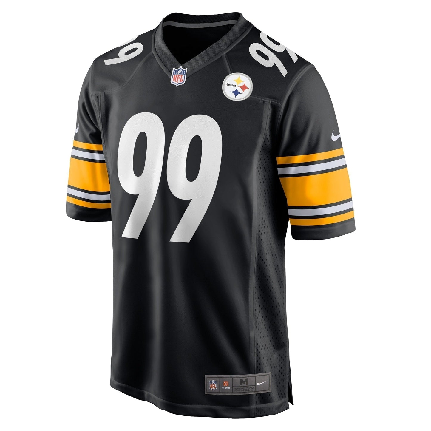 Larry Ogunjobi Pittsburgh Steelers Game Jersey - Black football jersey product view 2