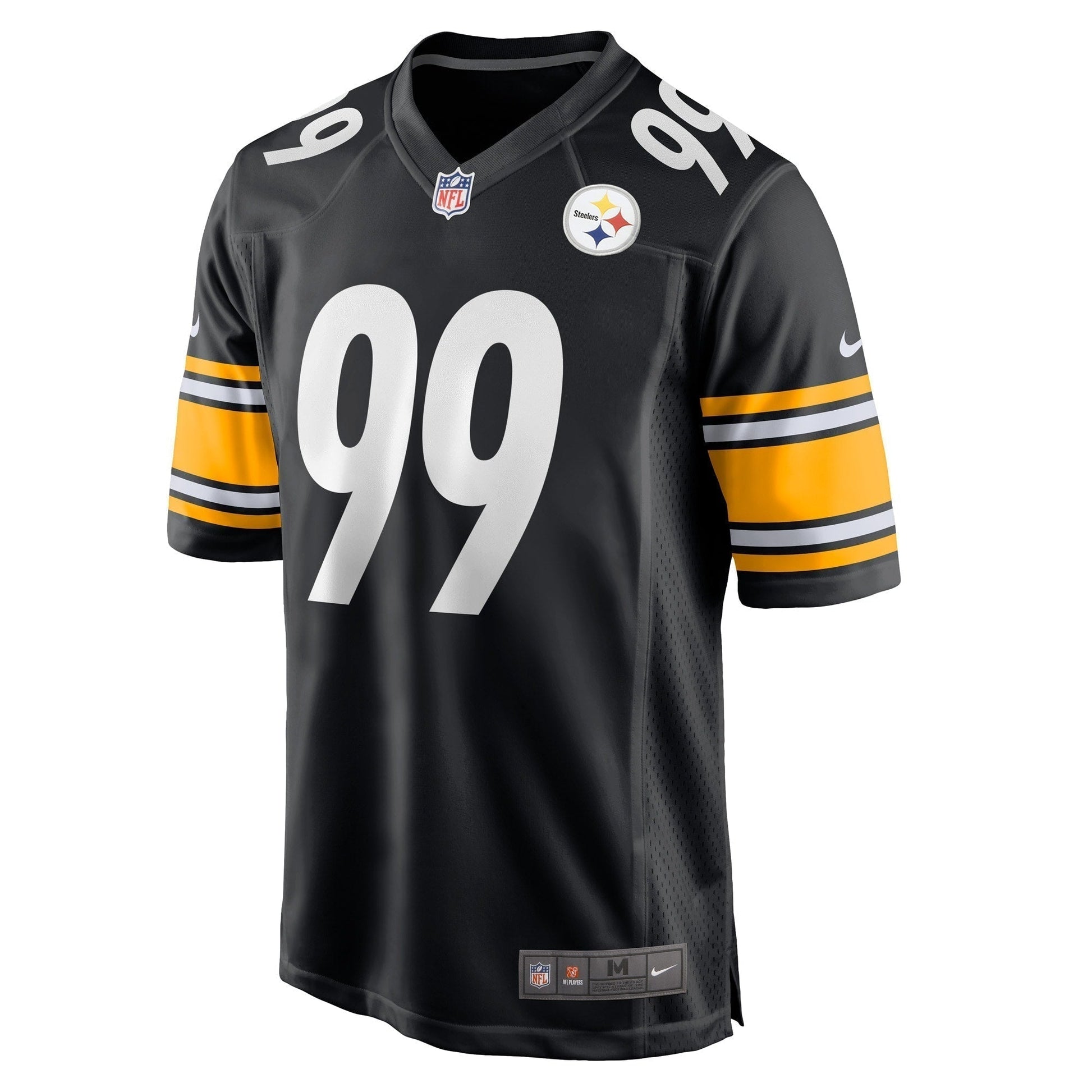 Larry Ogunjobi Pittsburgh Steelers Game Jersey - Black football jersey product view 2