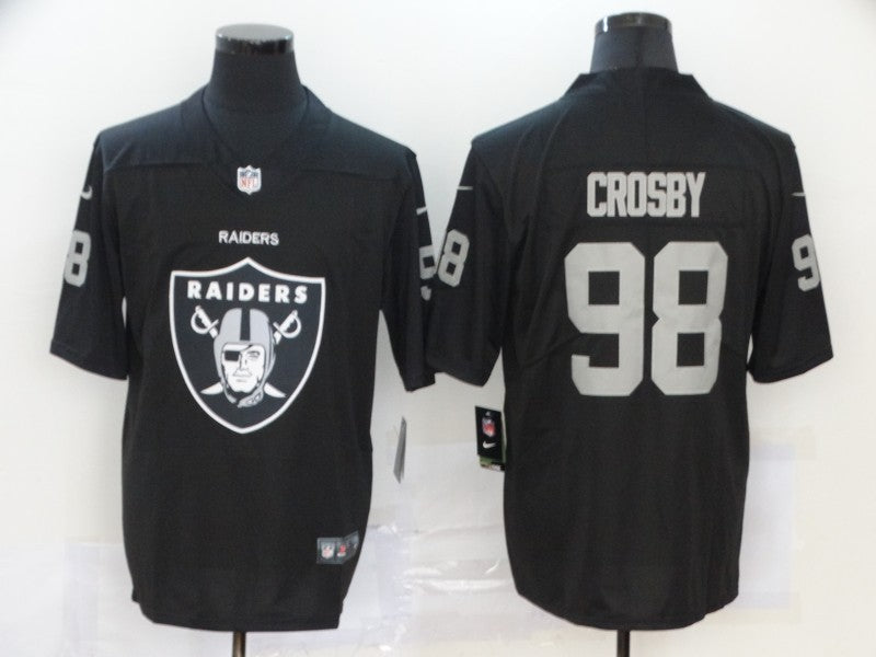 Men's Las Vegas Raiders Maxx Crosby #98 Black Player Jersey1 football jersey product view 1