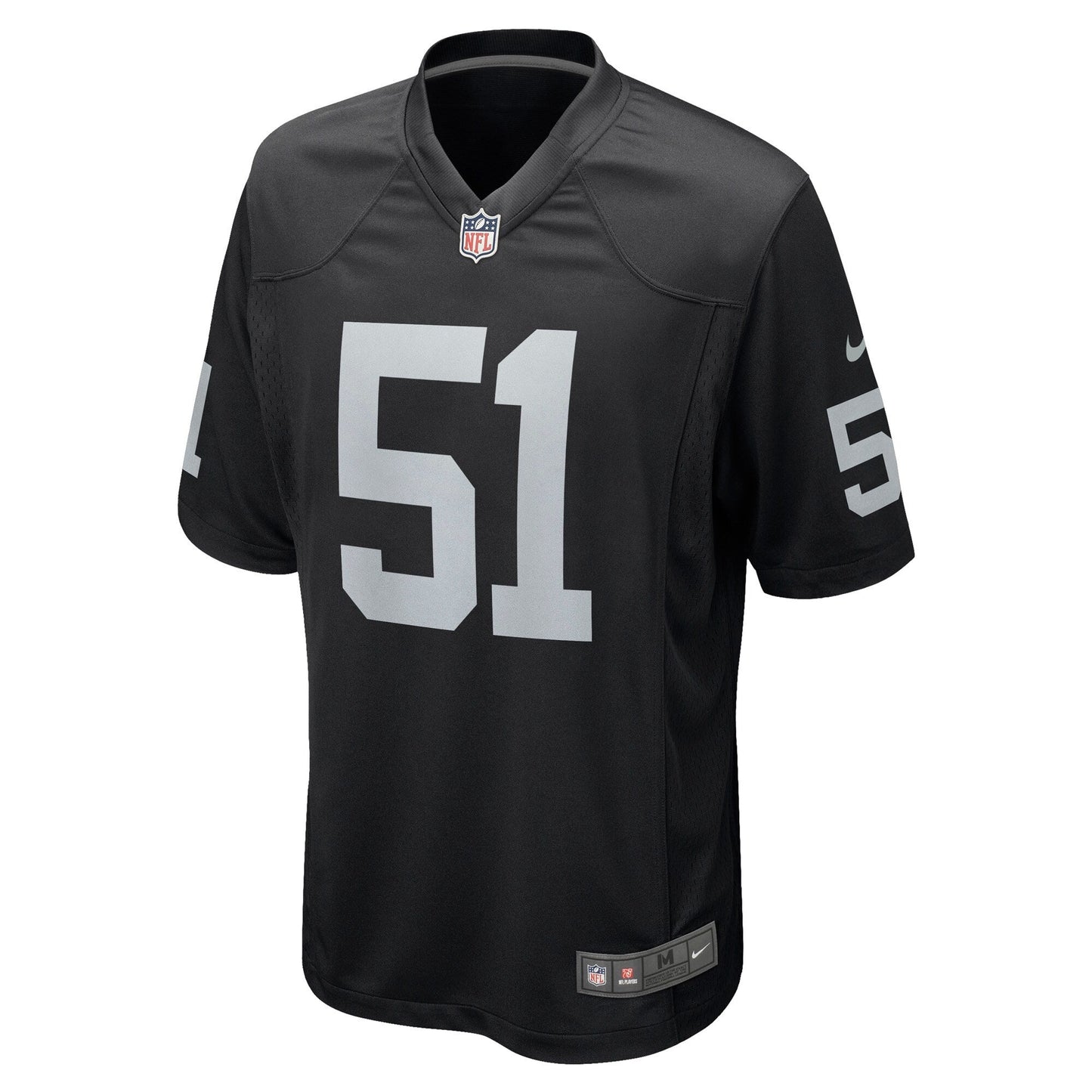 Malcolm Koonce Las Vegas Raiders Game Jersey - Black football jersey product view 2