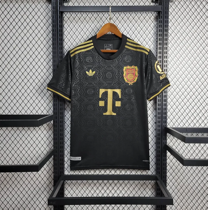 FC Bayern 125th Anniversary Black Shirt sports jersey product view 1
