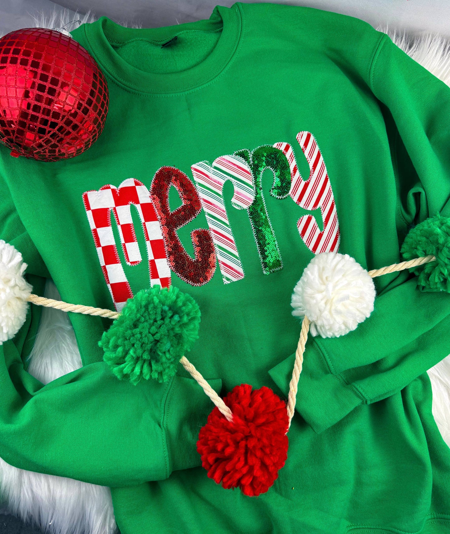 Green Merry Christmas Sweatshirt Unisex T-shirt, Sweatshirt, Hoodie, Long Sleeve Tee - T-Shirt, Sweatshirt, Hoodie