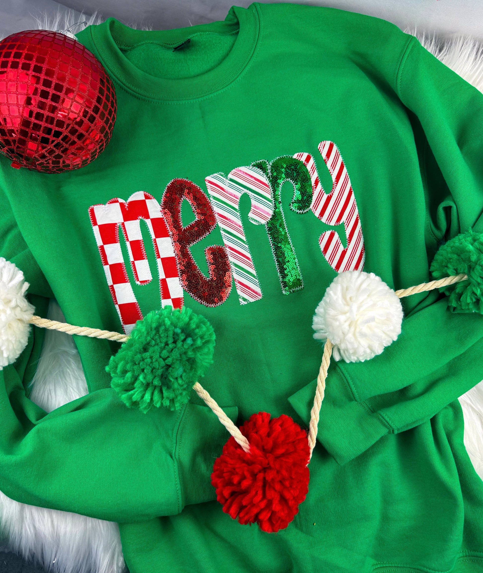 Green Merry Christmas Sweatshirt Unisex T-shirt, Sweatshirt, Hoodie, Long Sleeve Tee - T-Shirt, Sweatshirt, Hoodie