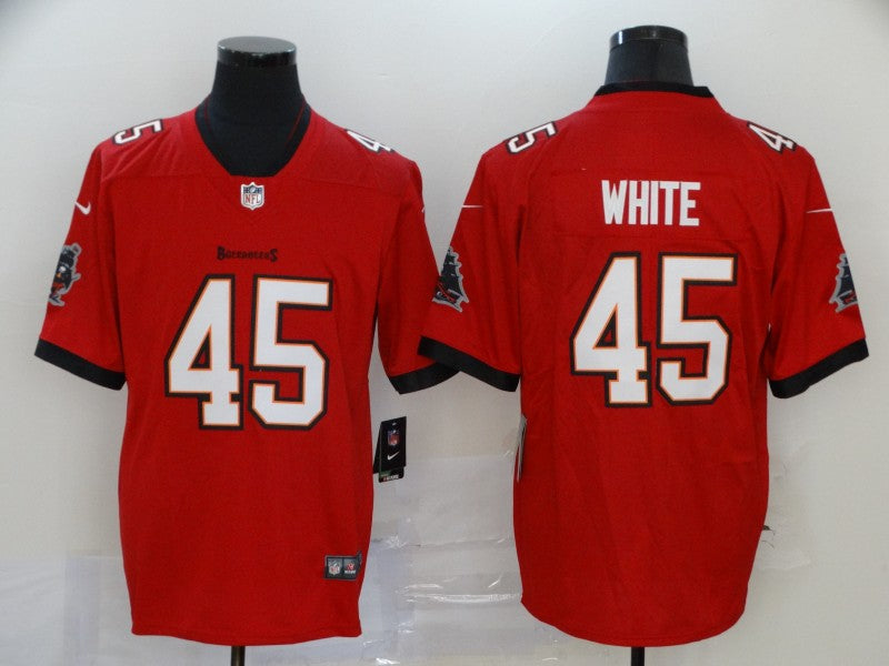 Men's Tampa Bay Buccaneers Devin White #45 Red Game Jersey1 football jersey product view 1