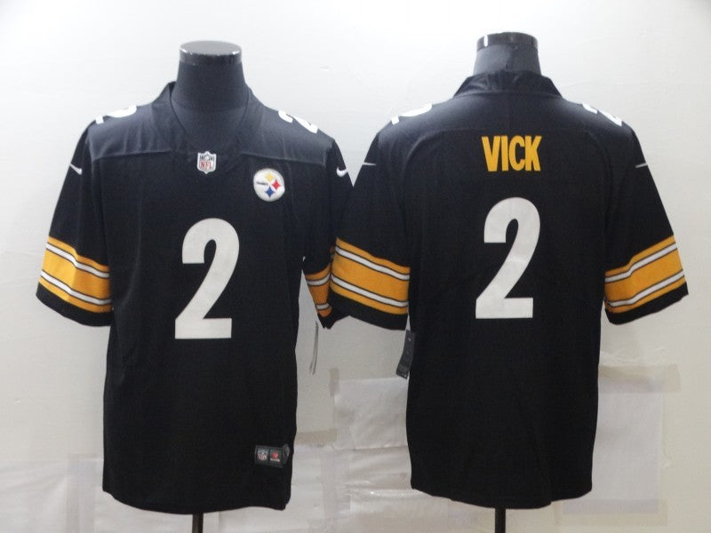Men's Pittsburgh Steelers Michael Vick Black Game Jersey football jersey product view 1