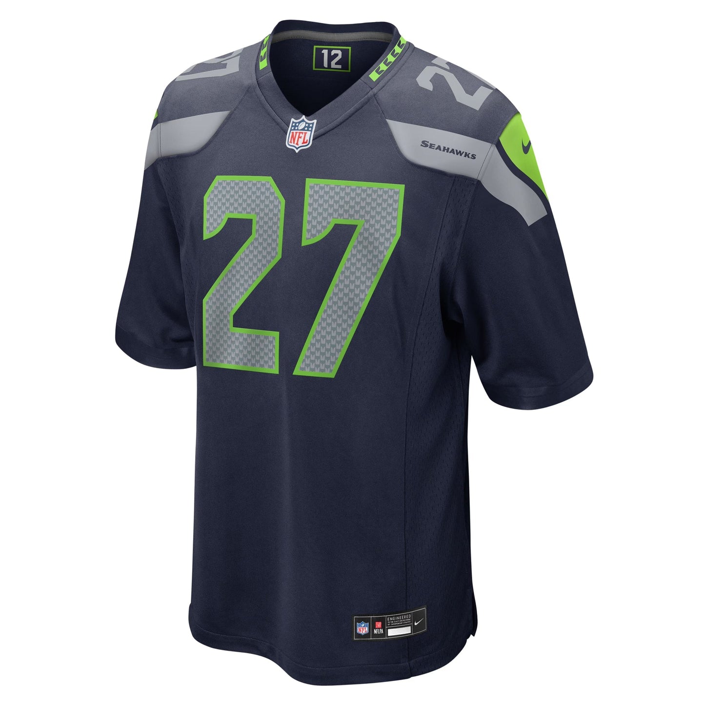 Seattle Seahawks Riq Woolen College Navy Game Jersey football jersey product view 1