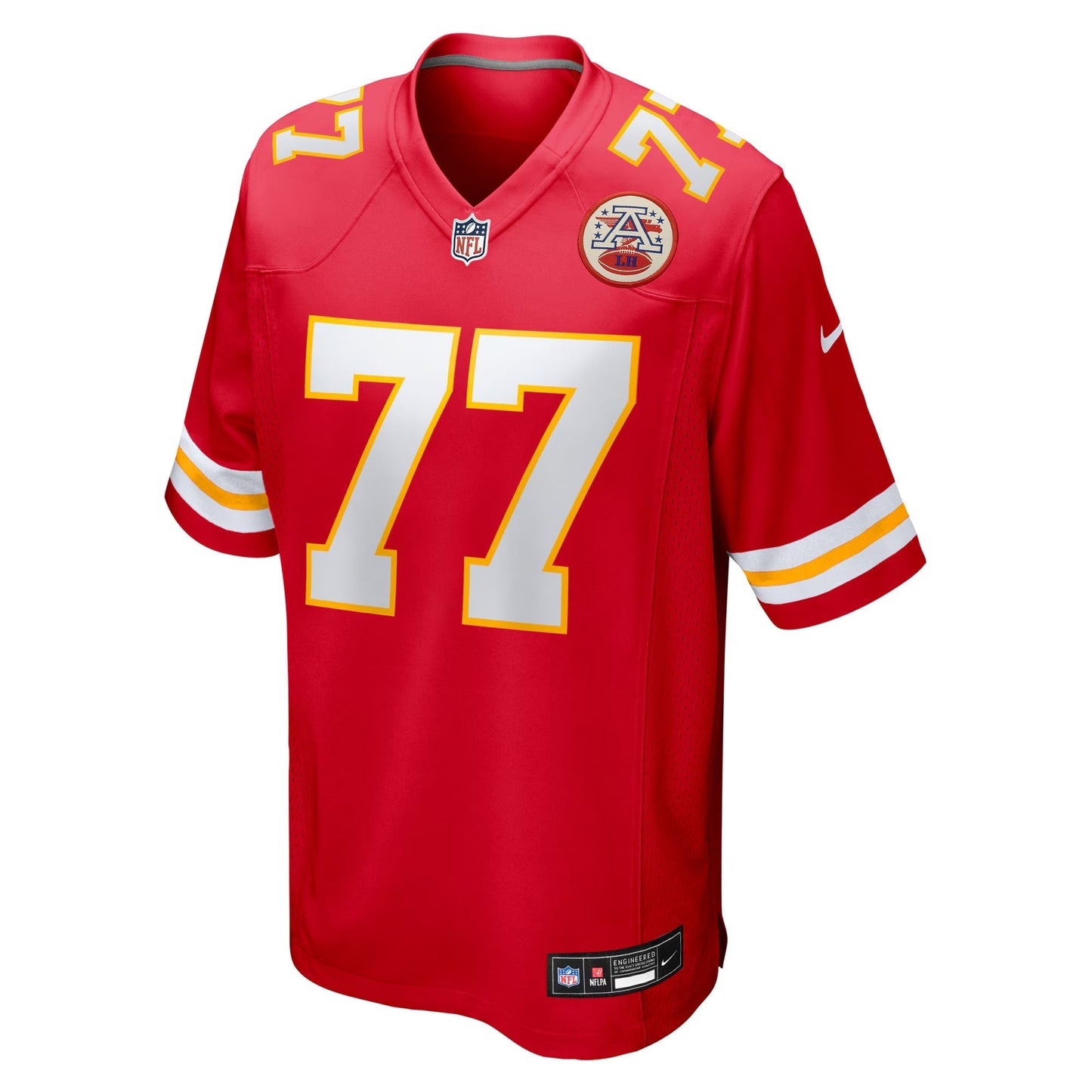 Kansas City Chiefs Jaylon Moore Red Team Game Jersey football jersey product view 1
