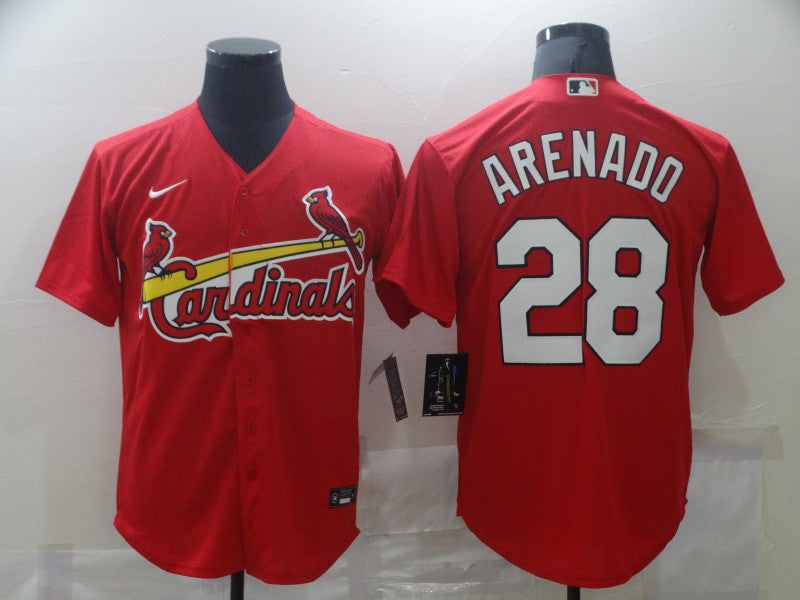 Men's St. Louis Cardinals Nolan Arenado Red Replica Baseball Jersey baseball jersey product view 1