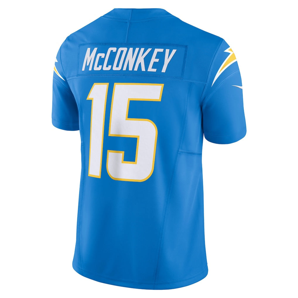 LA.Chargers #15 Ladd McConkey Powder Blue Team Vapor F.U.S.E. Limited Jersey football jersey product view 1