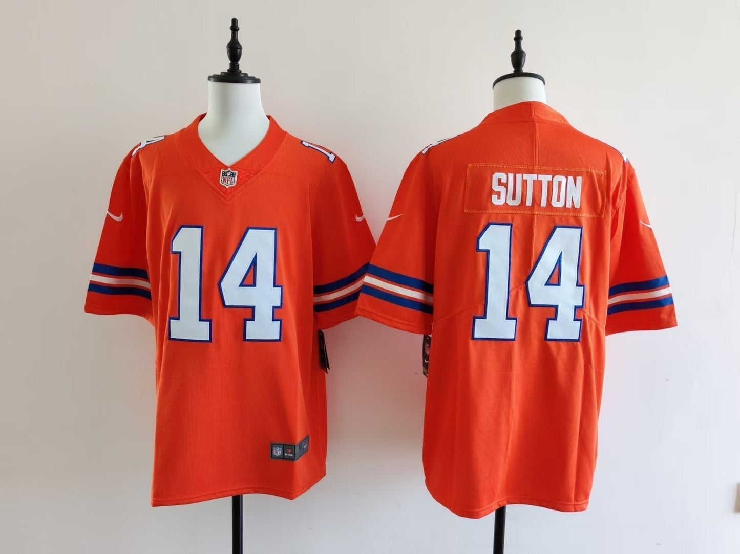 Men's Denver Broncos Courtland Sutton Jersey-Orange football jersey product view 1