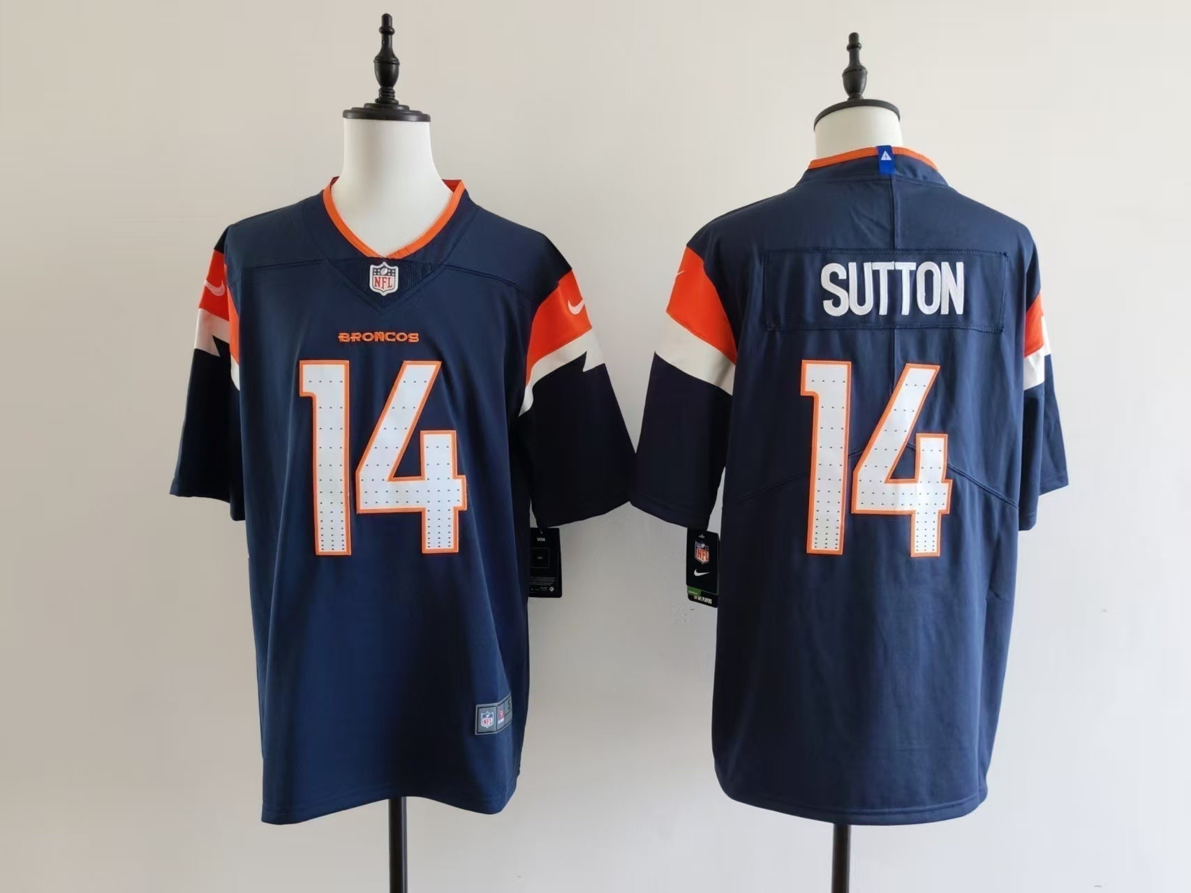Men's Denver Broncos Courtland Sutton Jersey-Blue football jersey product view 1