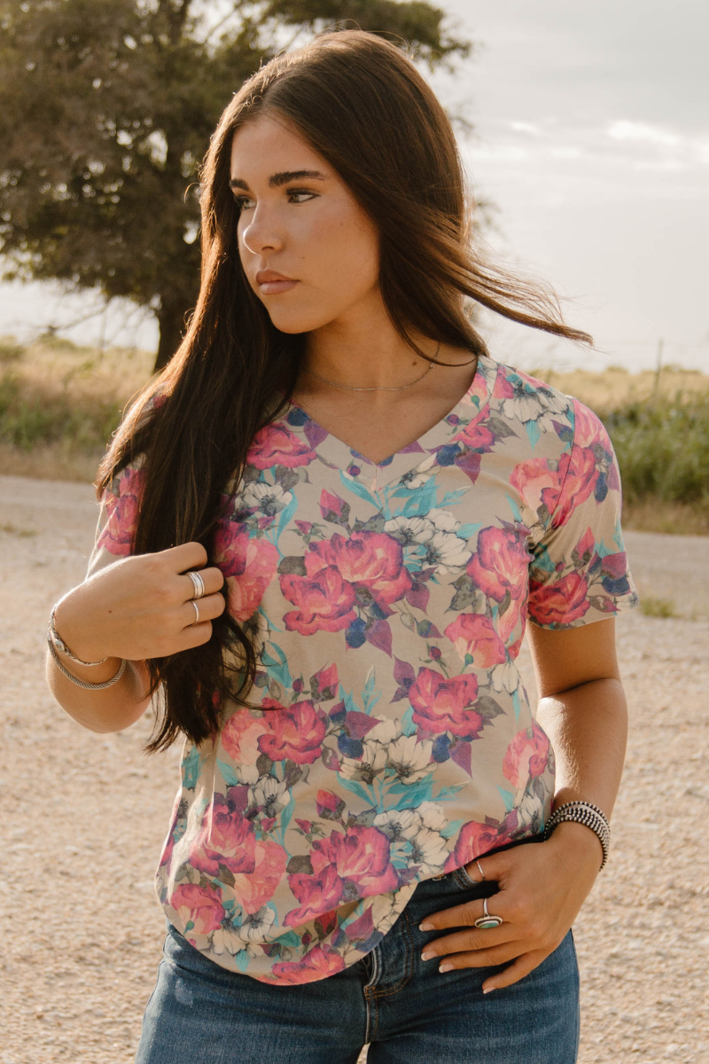Life Is A Flower V Neck Tee Unisex T-shirt, Sweatshirt, Hoodie, Long Sleeve Tee - T-Shirt, Sweatshirt, Hoodie
